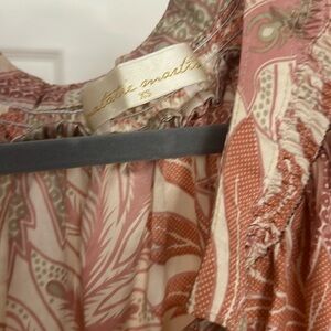 Natalie Martin Stevie dress in jungle clay silk xs